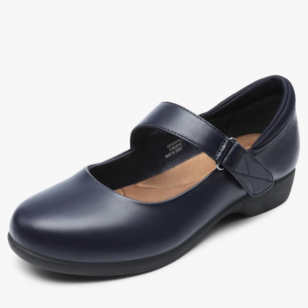 Dream Pairs Mary Jane Shoes Navy Blue Women’s 6.5 Faux Leather - Picture 5 of 11